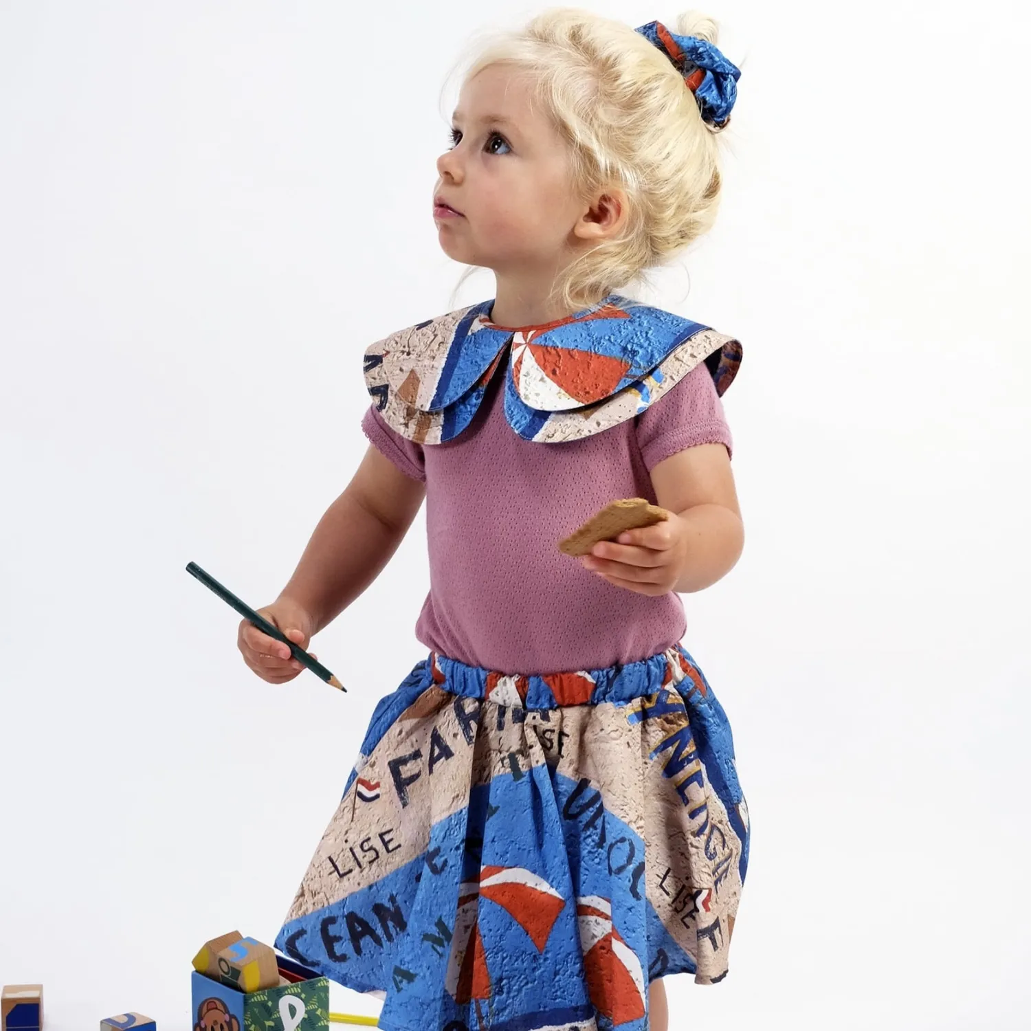 Wolf and Rita Onesies> Baby Carminho Parasol Knit Bodysuit