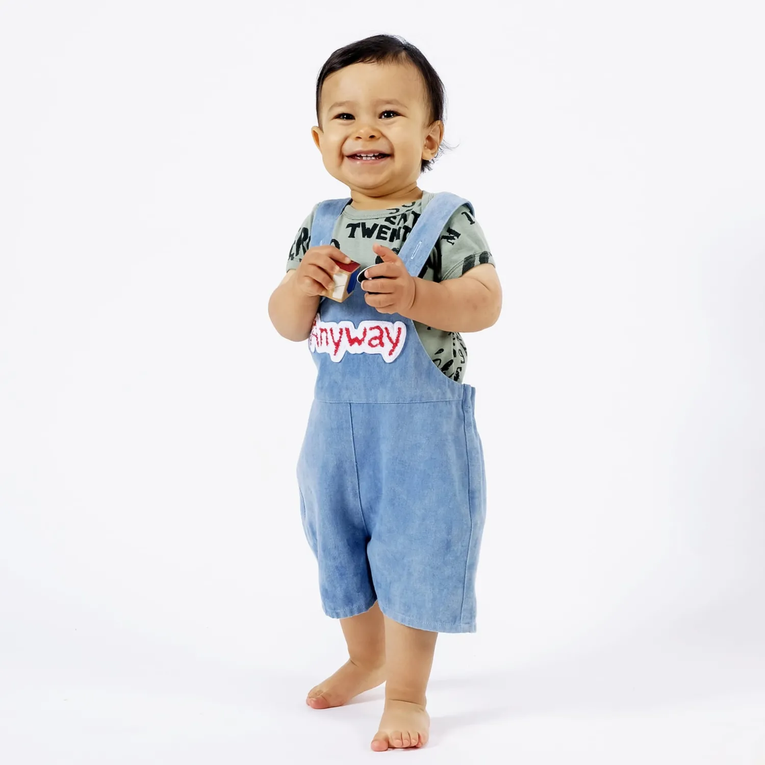 Wolf and Rita Overalls> Baby Guilherme Anyway Wowen Jumpsuit