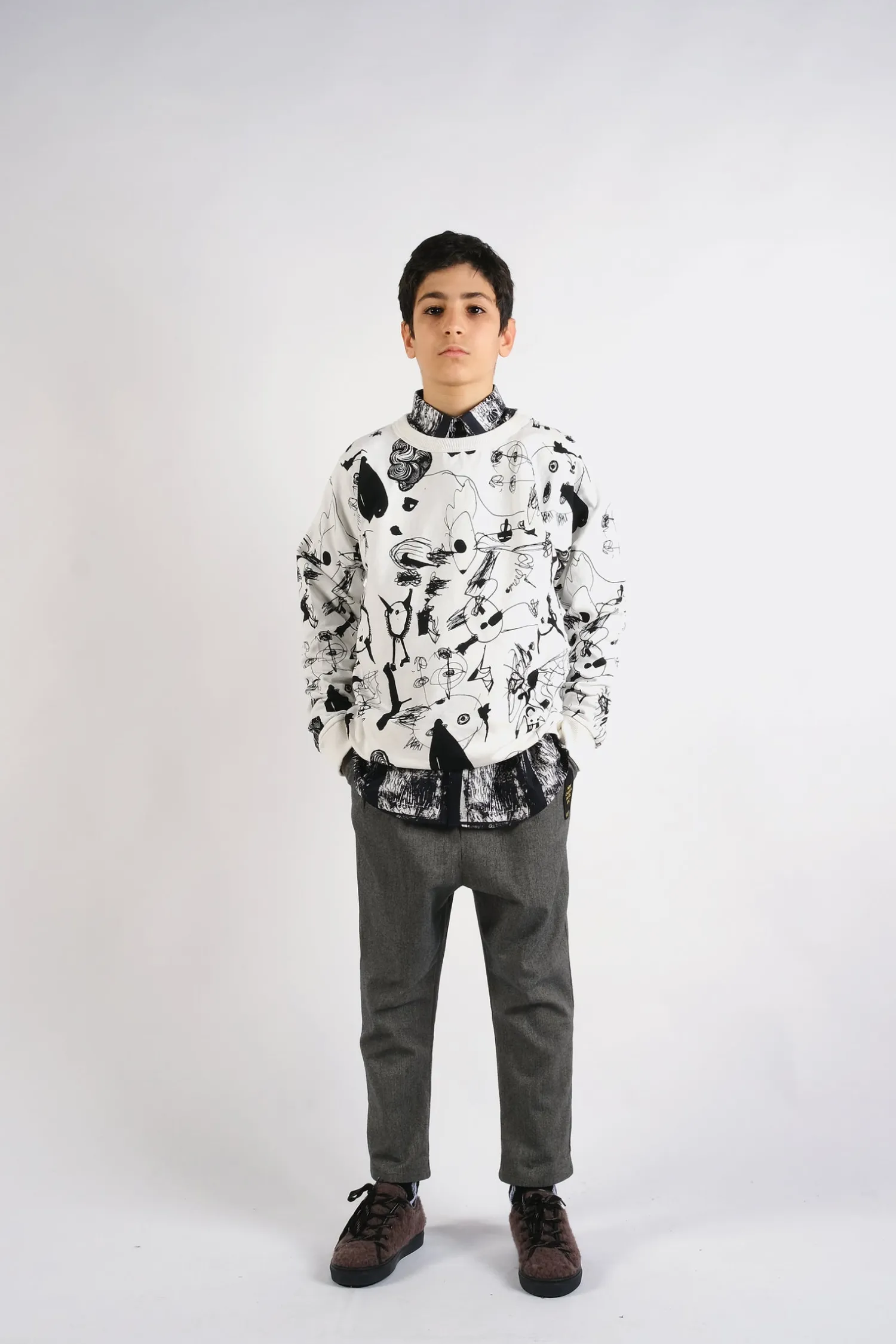 Wolf and Rita Hoodies> Bernardo Love Theater Sweatershirt