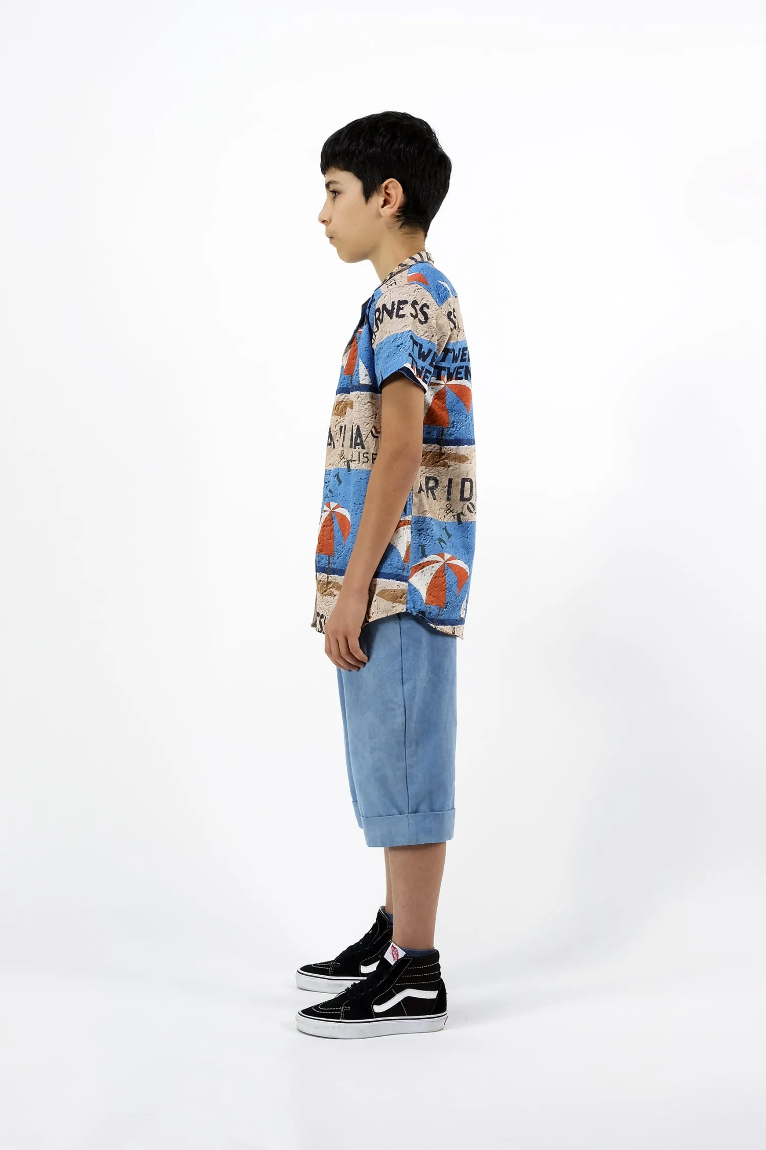 Wolf and Rita Shirts> Bruno Parasol Woven Boy Shirt