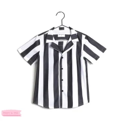 Wolf and Rita Shirts> Bruno White Stripes Shirt
