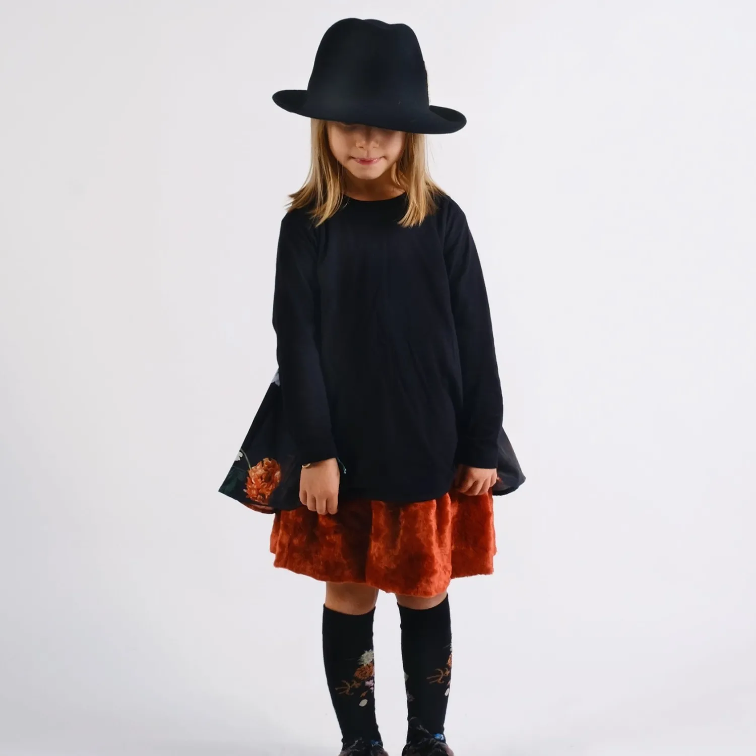 Wolf and Rita Dresses> Carla Terracota Fur Skirt