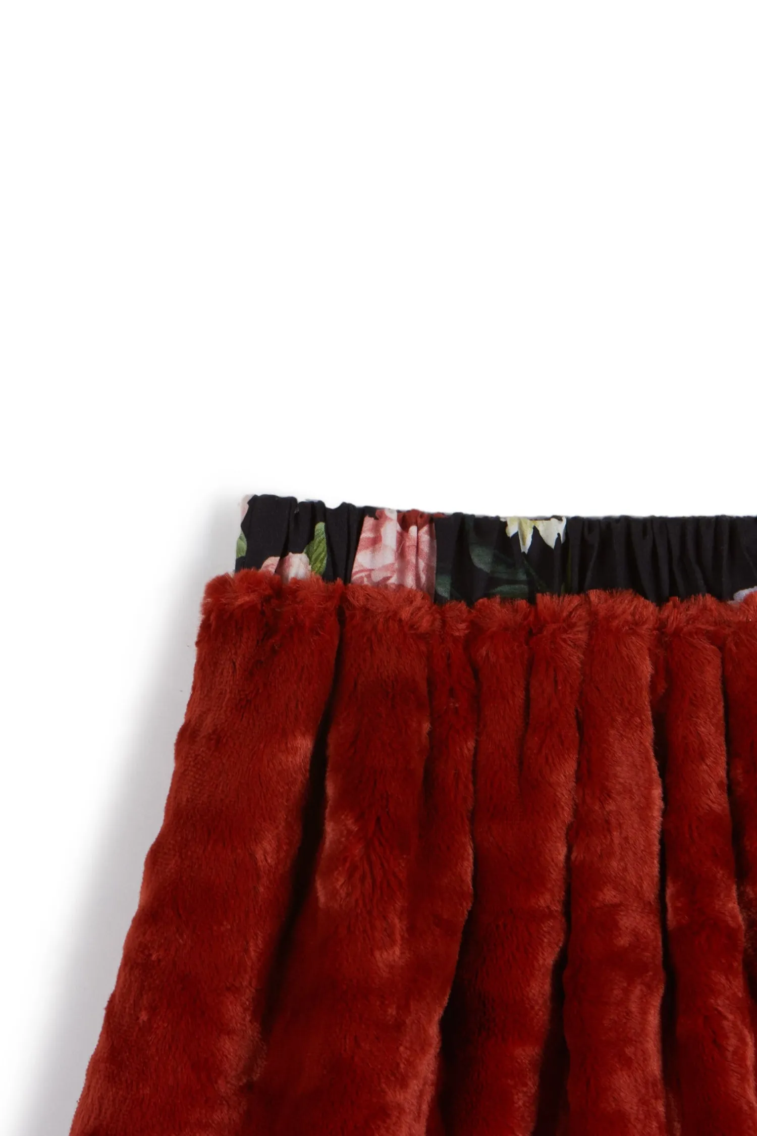 Wolf and Rita Dresses> Carla Terracota Fur Skirt