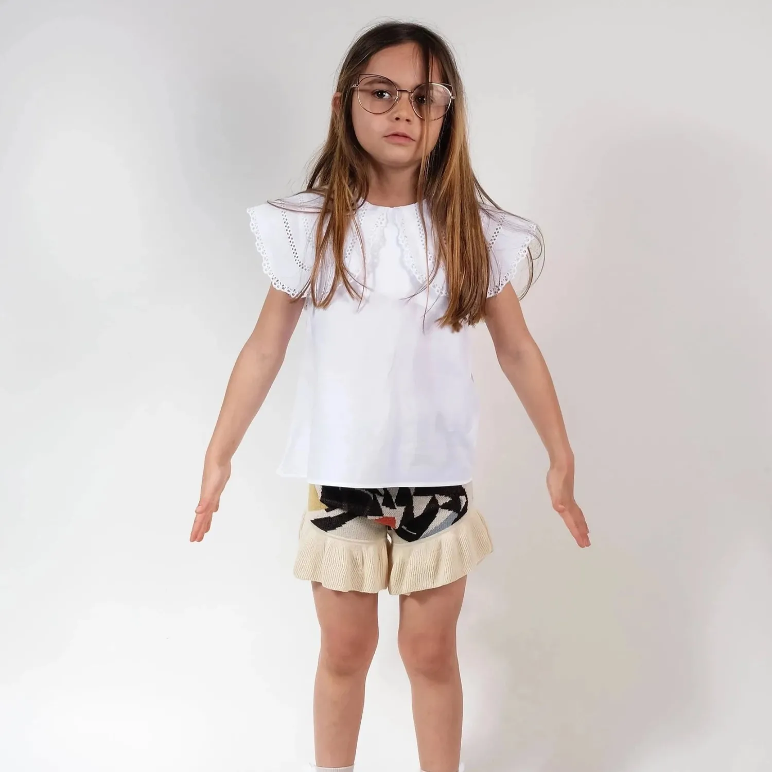 Wolf and Rita Skirts> Clarissa White Blouse
