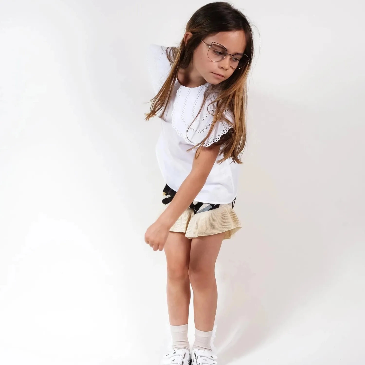 Wolf and Rita Skirts> Clarissa White Blouse