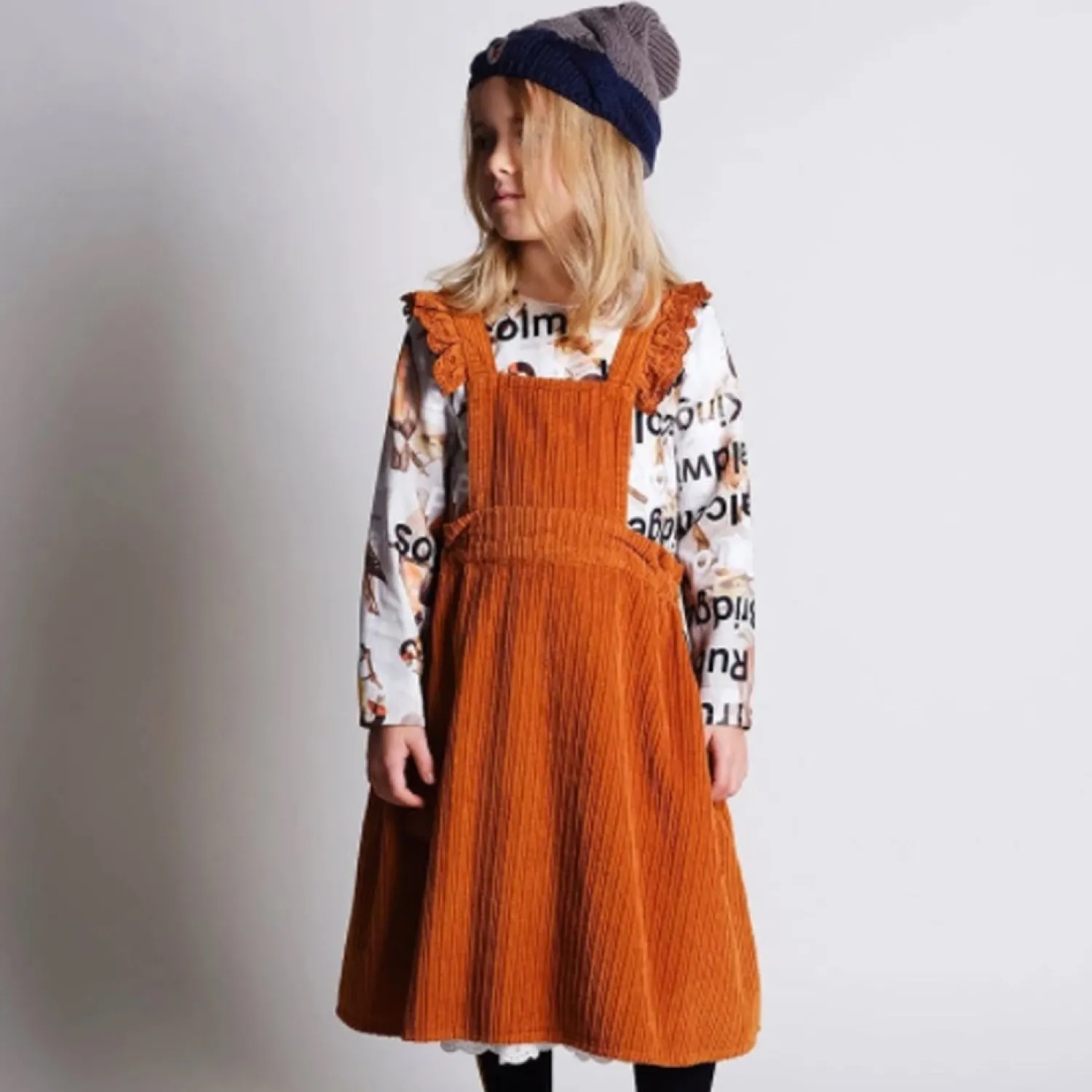 Wolf and Rita Overalls & Jumpsuits> Kids Dress Carmen Corduroy Orange