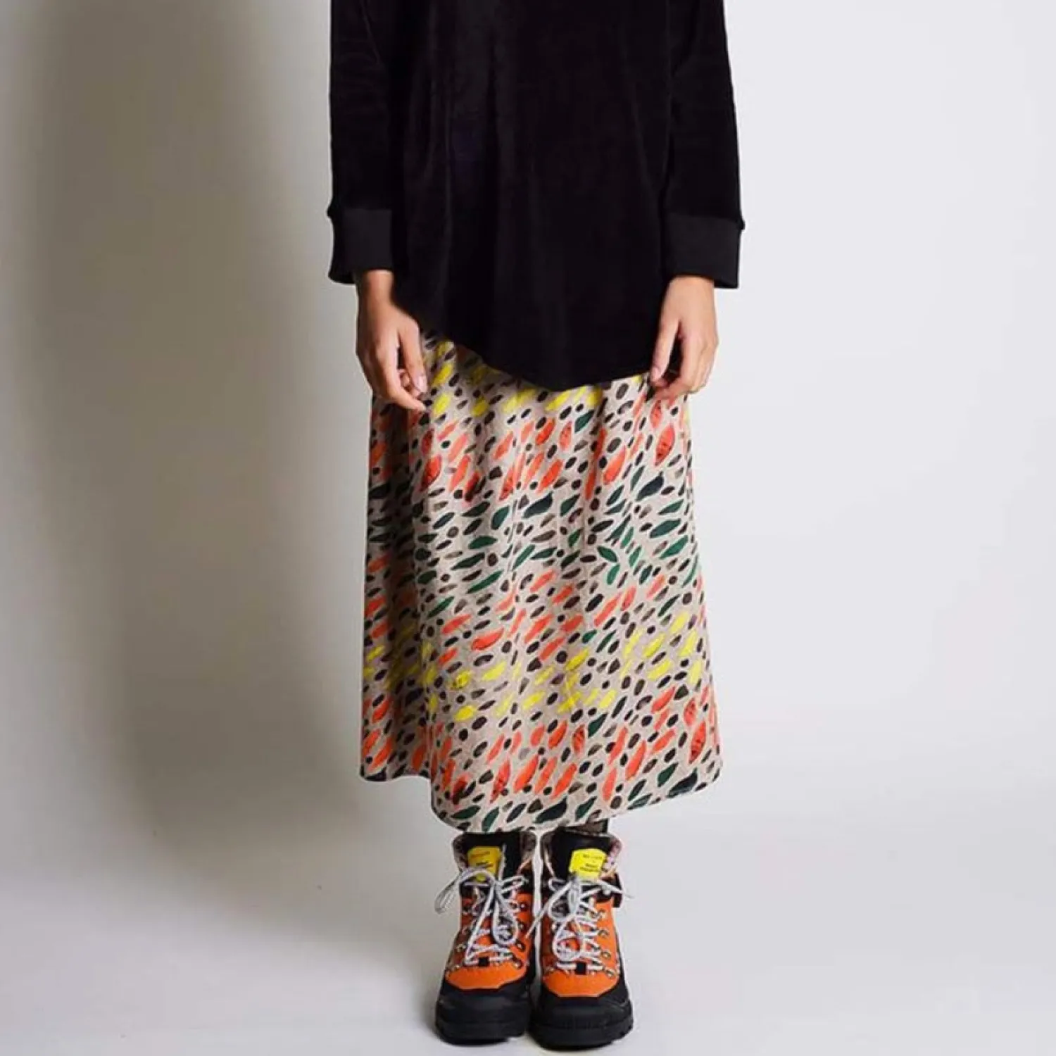 Wolf and Rita Dresses> Kids Skirt Lurdes Winter Grass