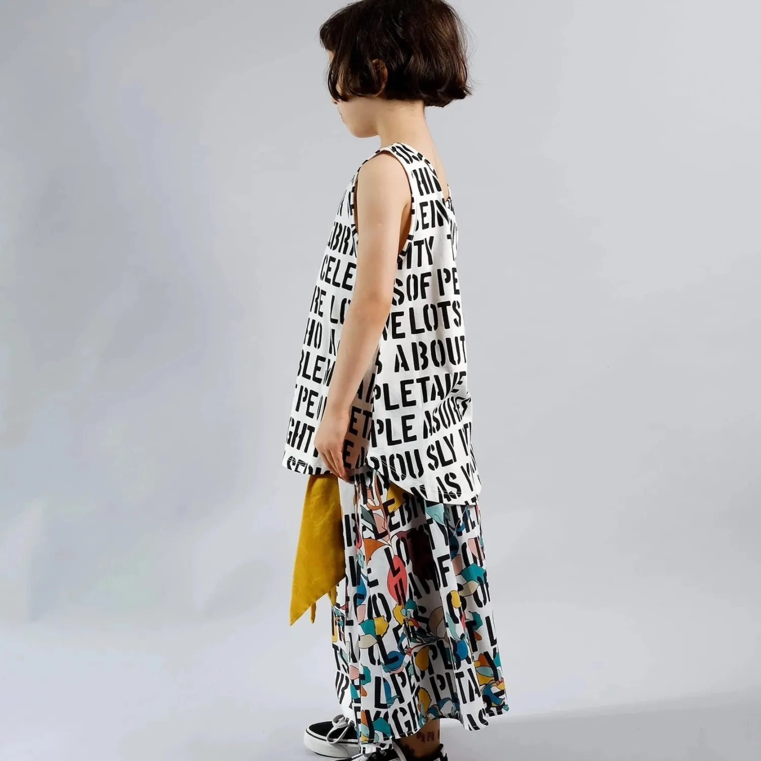 Wolf and Rita Dresses> Lurdes Kids Motto Skirt * Final Sale