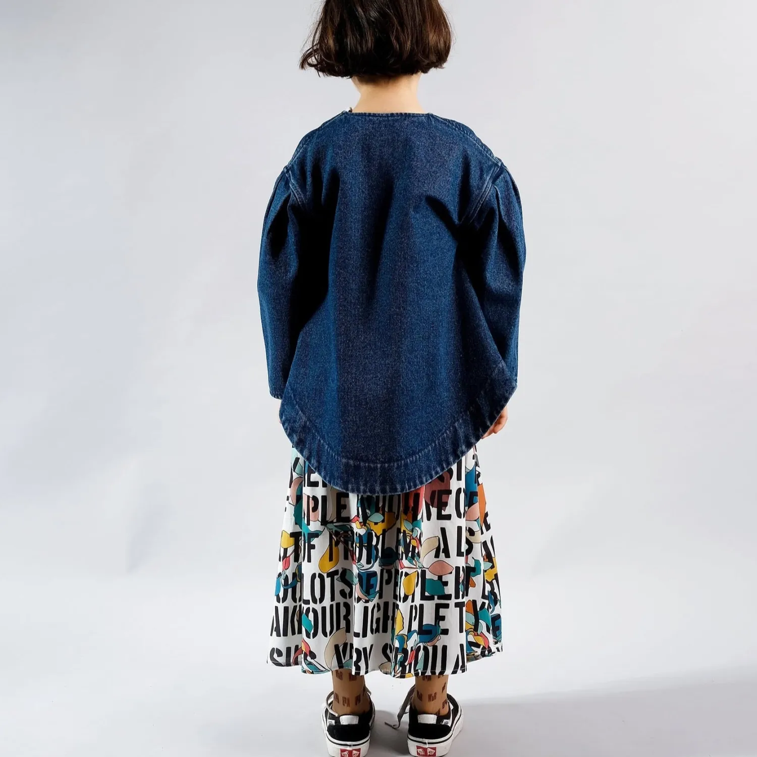 Wolf and Rita Dresses> Lurdes Kids Motto Skirt * Final Sale