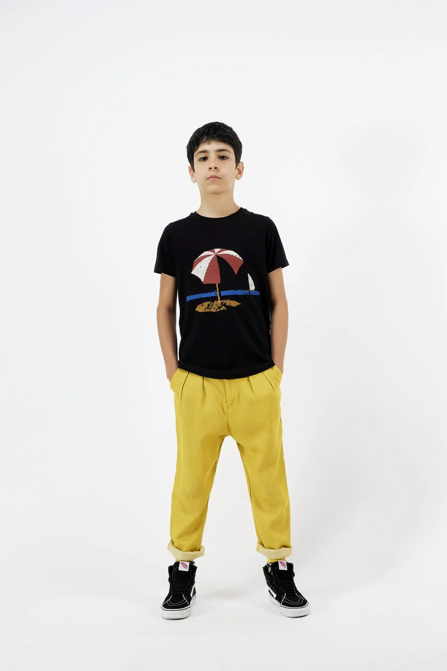 Wolf and Rita T Shirts> Sebastiao Parasol Organic Boy T Shirt