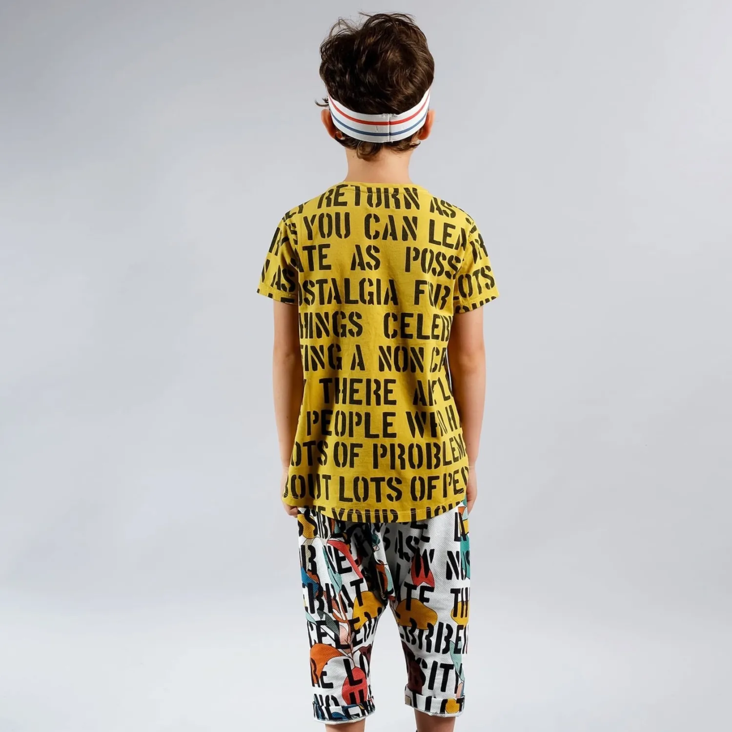 Wolf and Rita T Shirts> Sebastiao Yellow Alphabet Soup T Shirt