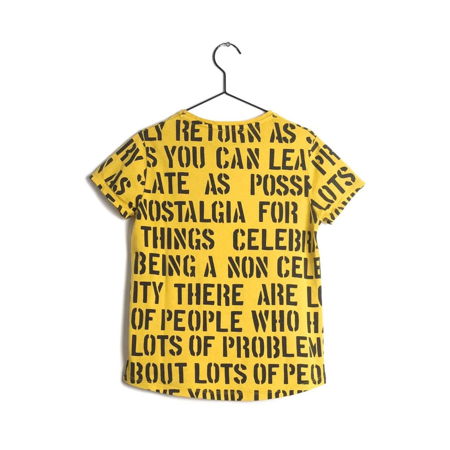 Wolf and Rita T Shirts> Sebastiao Yellow Alphabet Soup T Shirt