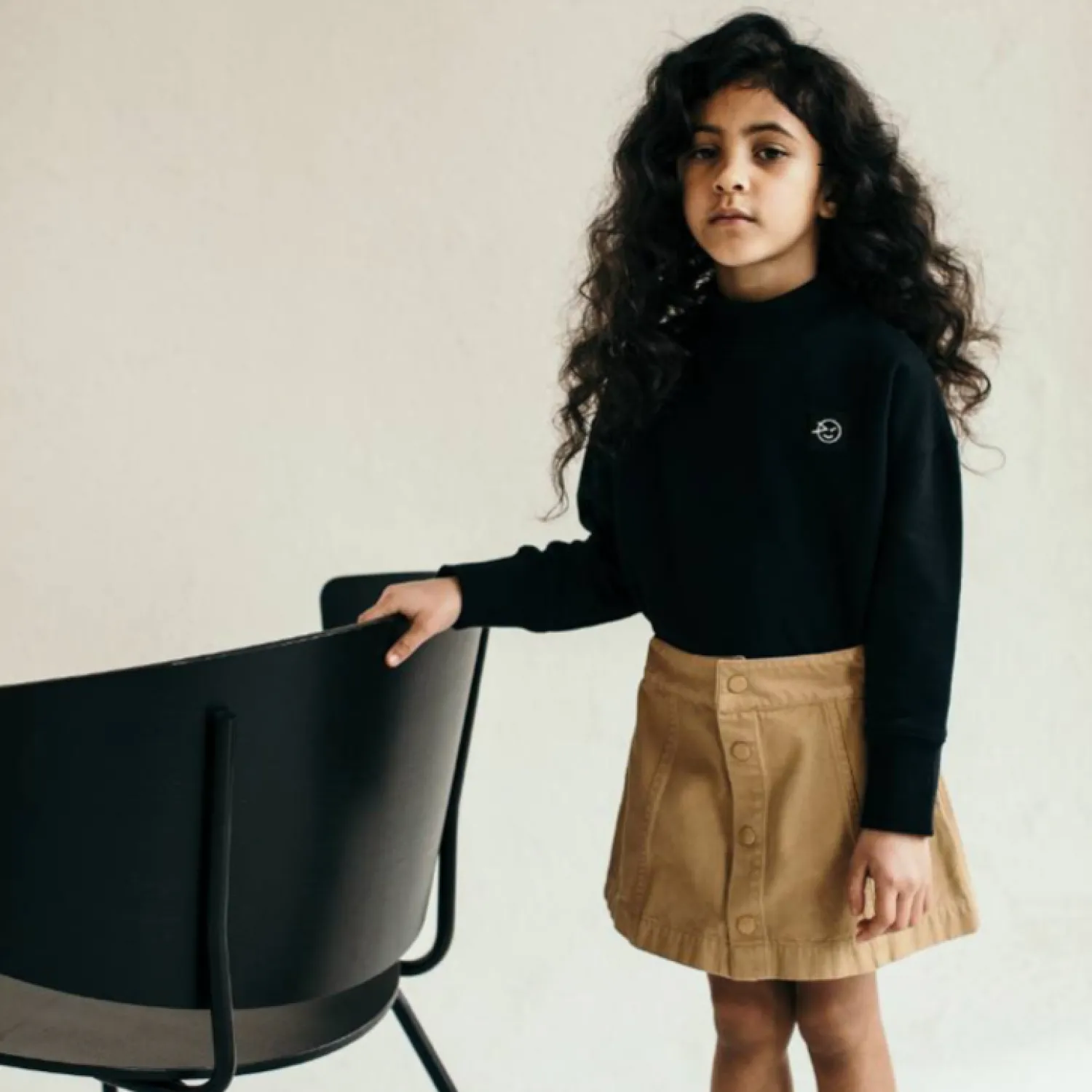Wynken Shirts> A Line Panel Skirt - Ecru Acer