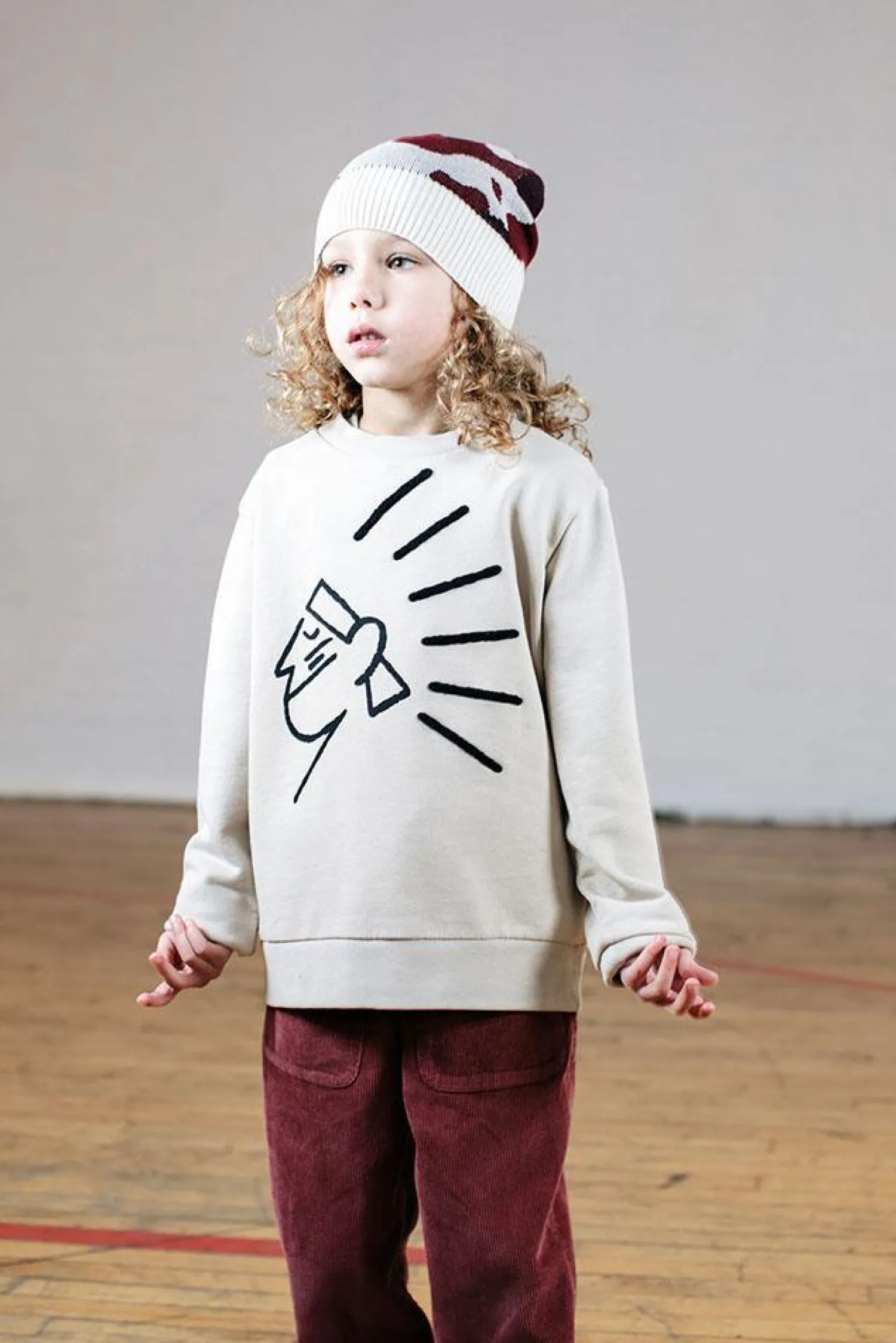Wynken Hoodies> Apache Placement Sweat - Stone * Final Sale