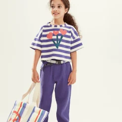 Wynken Long Sleeve T Shirts> Beach Tee Strong Blue Stripe
