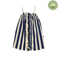 Wynken Overalls & Jumpsuits> Kids Frill Dress Deck Stripe Midnight