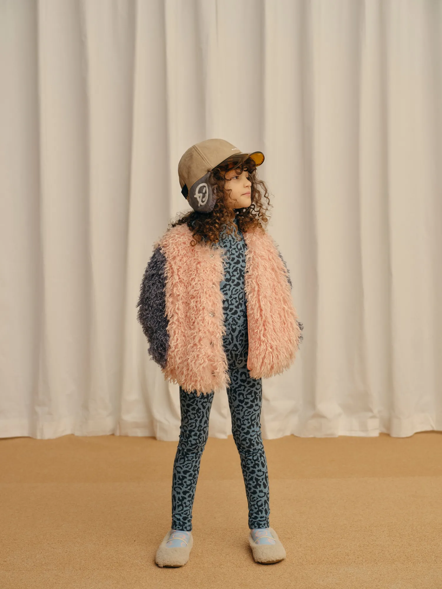 Wynken Blouses> Luna Roll Neck - Frosted Green Animal Print