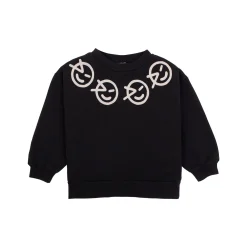 Wynken Sweatshirts> Necklace Sweat - Soft Black