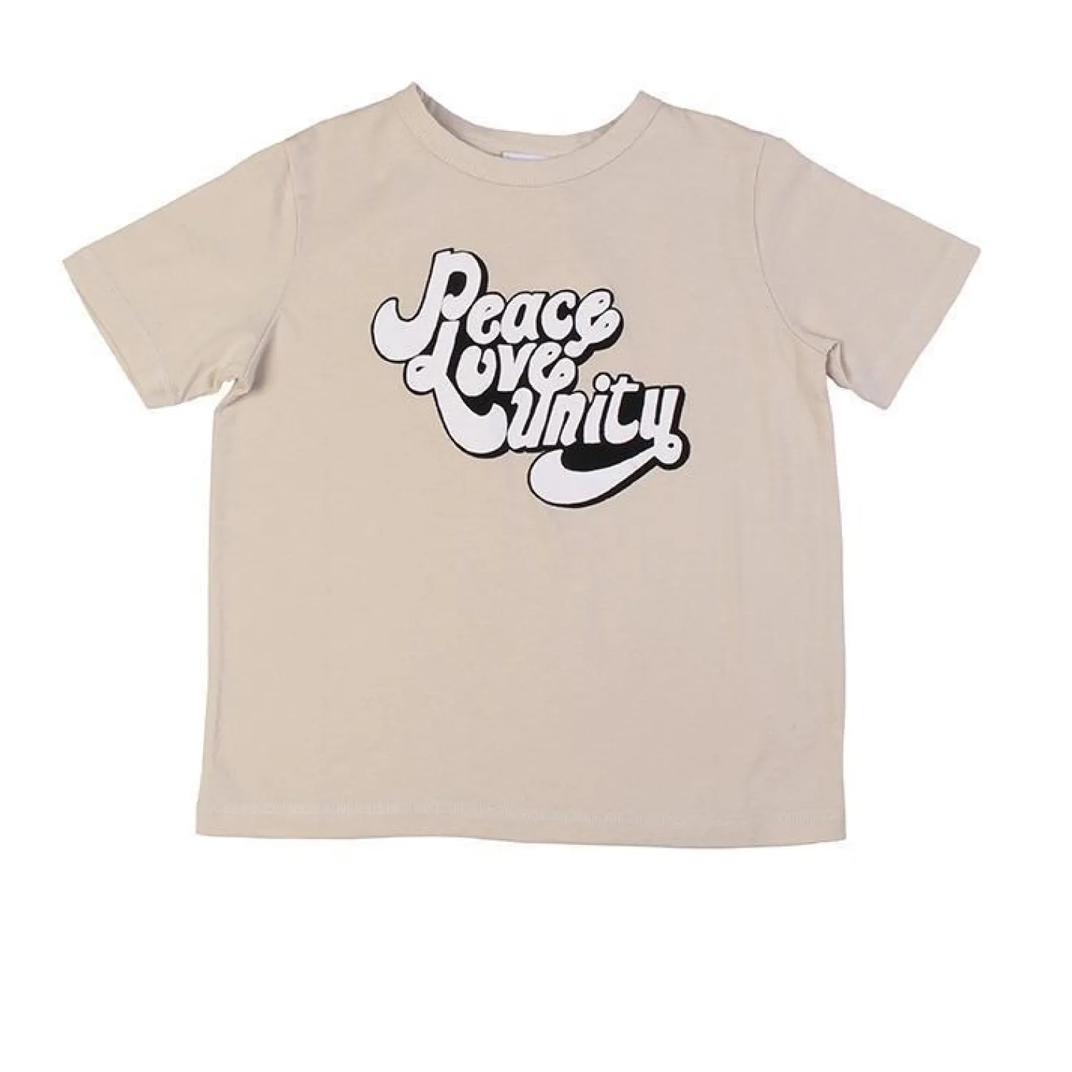 Wynken Long Sleeve T Shirts> Peace Love Unity Tee - Stone * Final Sale