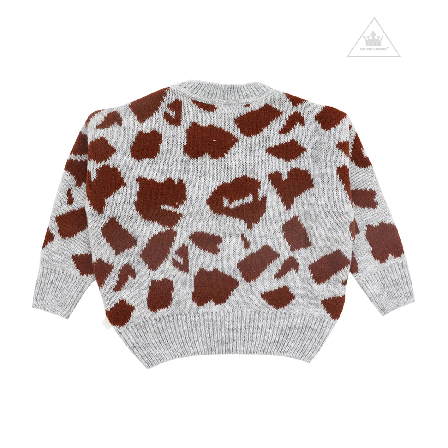 Wynken Hoodies> Slouch Wing Pattern Knit Sweater Smoke Acer