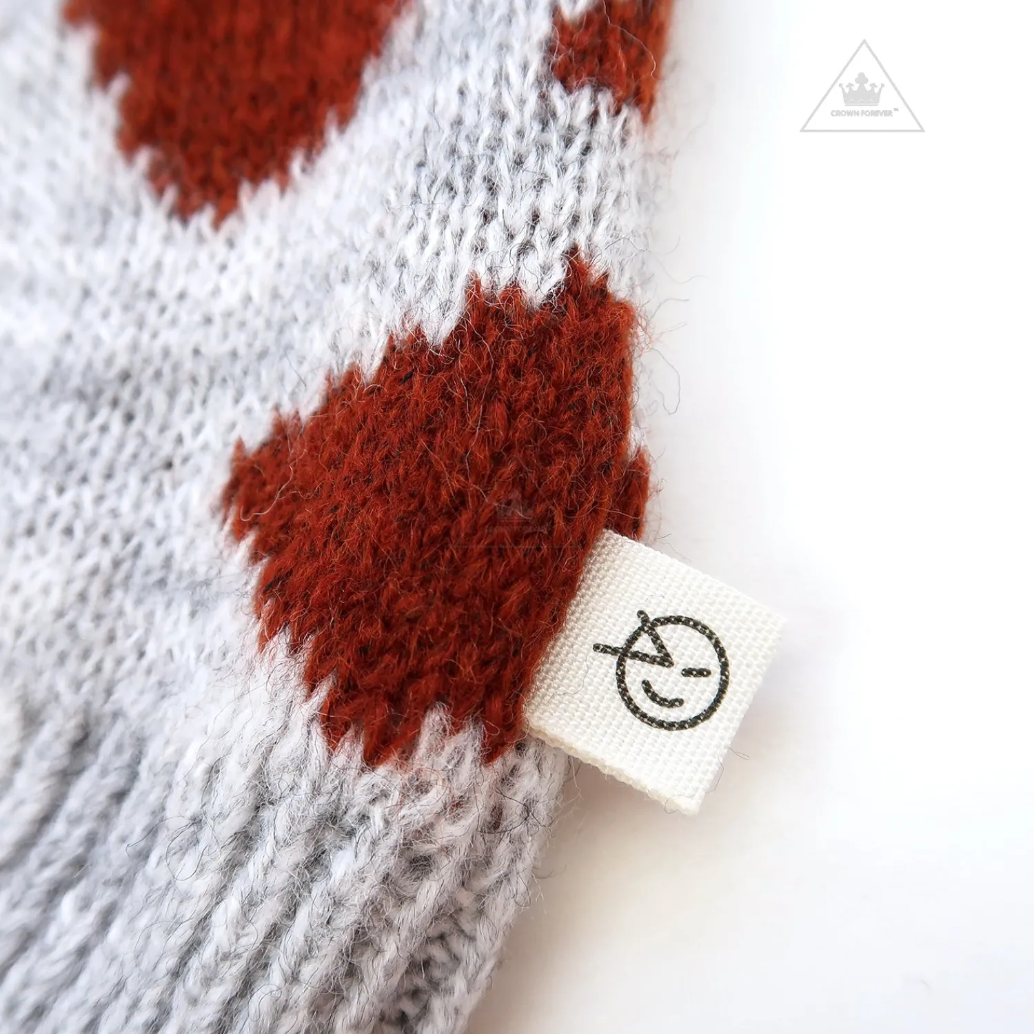Wynken Hoodies> Slouch Wing Pattern Knit Sweater Smoke Acer