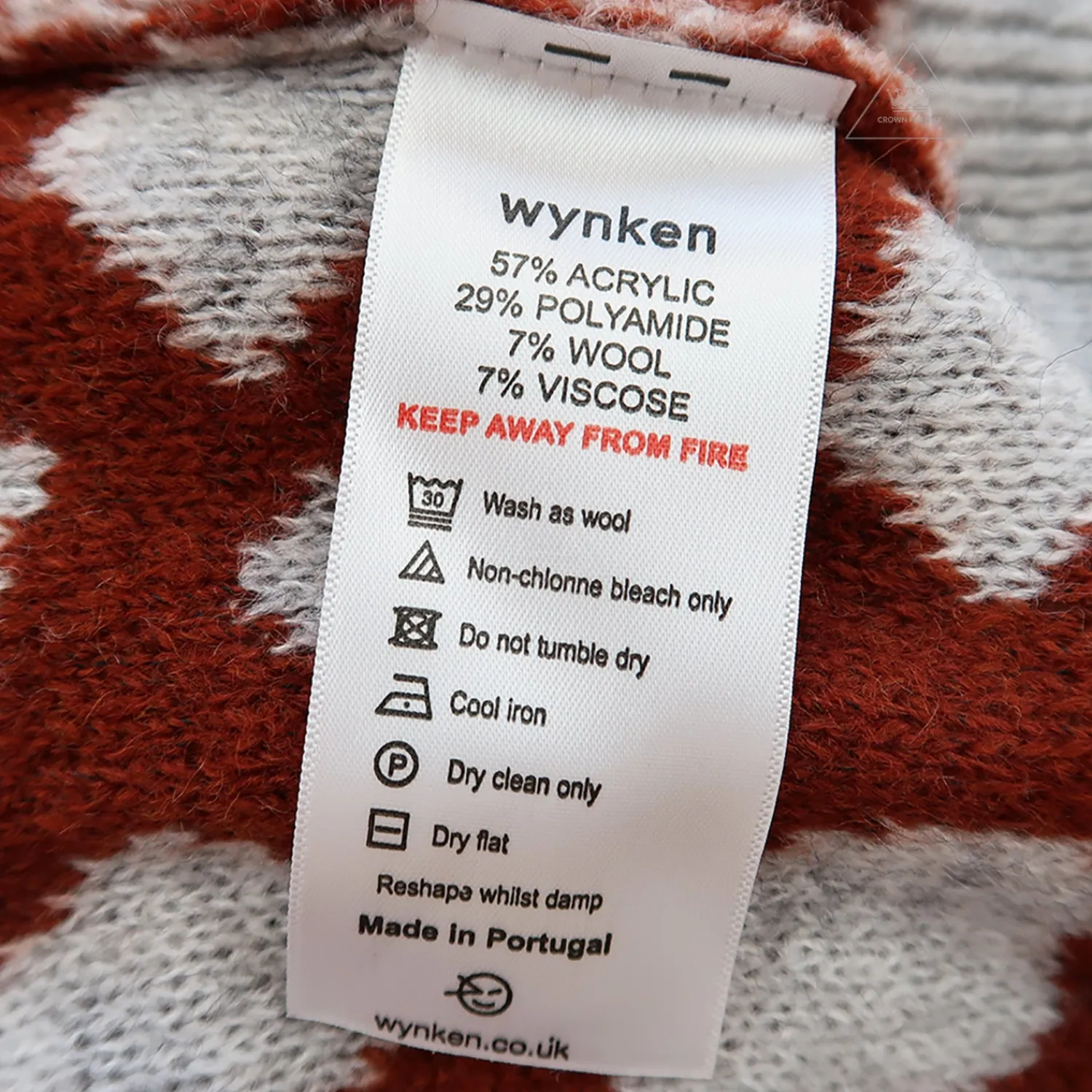 Wynken Hoodies> Slouch Wing Pattern Knit Sweater Smoke Acer
